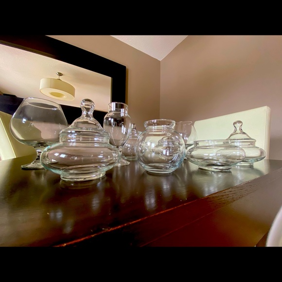 Apothecary Candy Bar Jars Glass Clear 13 pieces Wedding Party - Picture 4 of 5